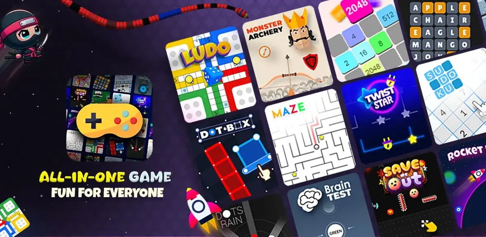 All in One Game Screenshot 1 - Multi-Game Hub
