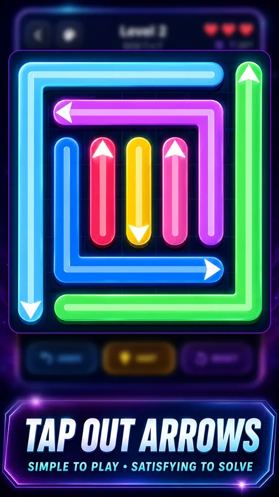 Arrows Escape Screenshot 4 - Satisfying Tap and Fly Animations