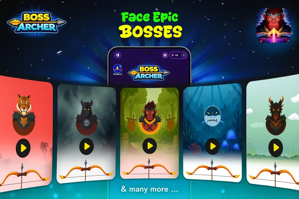Boss Archer Screenshot 6 - Special Elemental Arrows