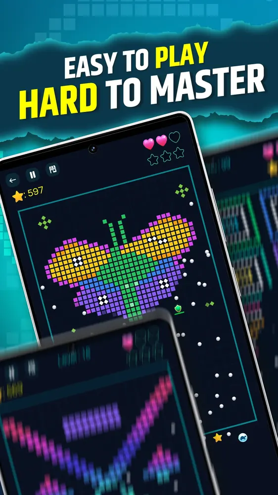 Brick Breaker Pixel Blitz Screenshot 2 - Laser Powerups and Multi-Ball Smash