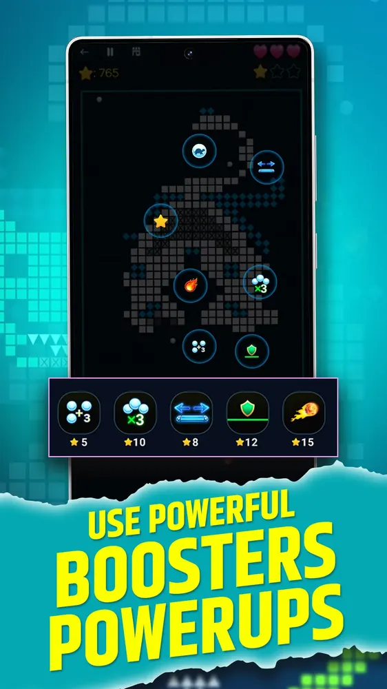 Brick Breaker Pixel Blitz Screenshot 5 - 100+ Progressive Offline Stages