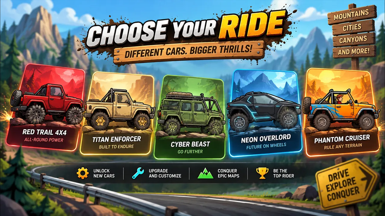 Drive Don't Crash Screenshot 3 - Heavy Duty 4x4 Truck Suspension