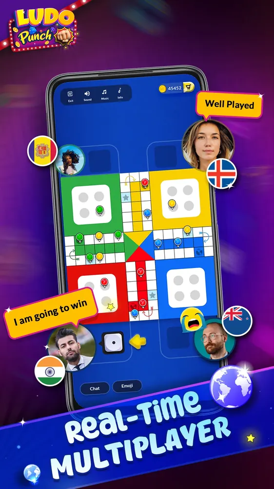 Ludo Punch Offline Screenshot 2 - Local Pass and Play 4 Players