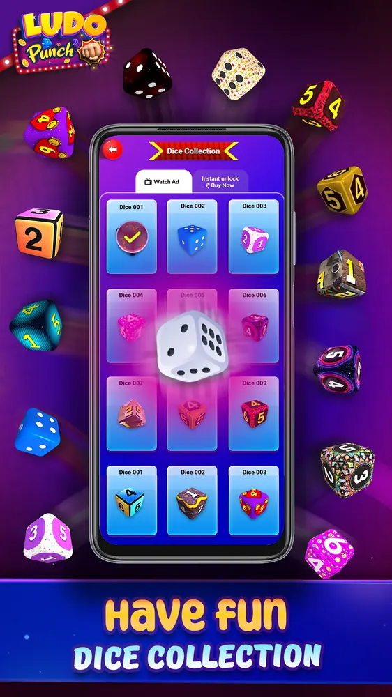 Ludo Punch Offline Screenshot 7 - Dice Rolling Physics