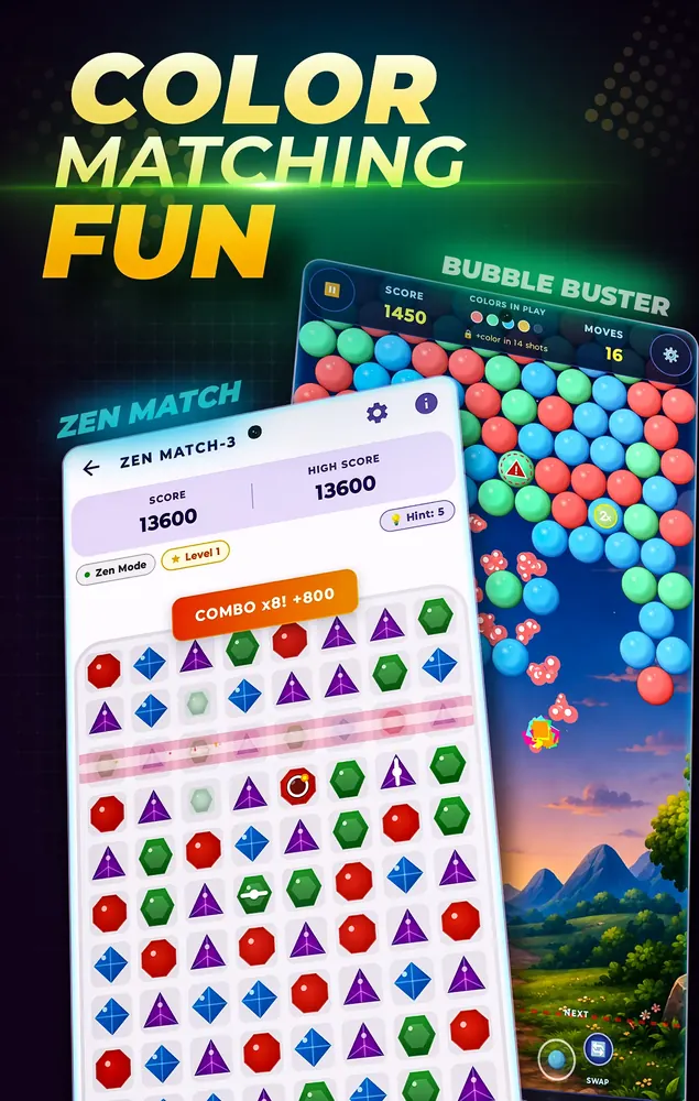 Offline Games Screenshot 3 - Mini Puzzles & Boards