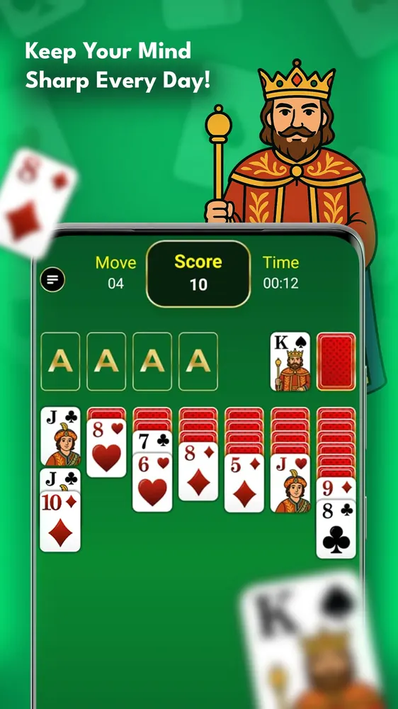 Solitaire Classic Screenshot 2 - Fluid Drag and Tap Controls