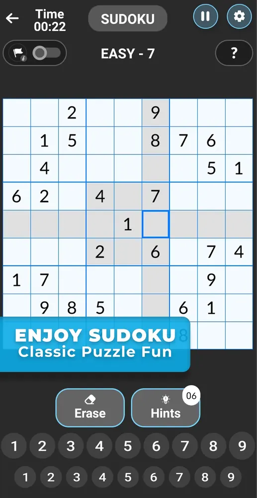 Sudoku Screenshot 1 - Classic Number Grid