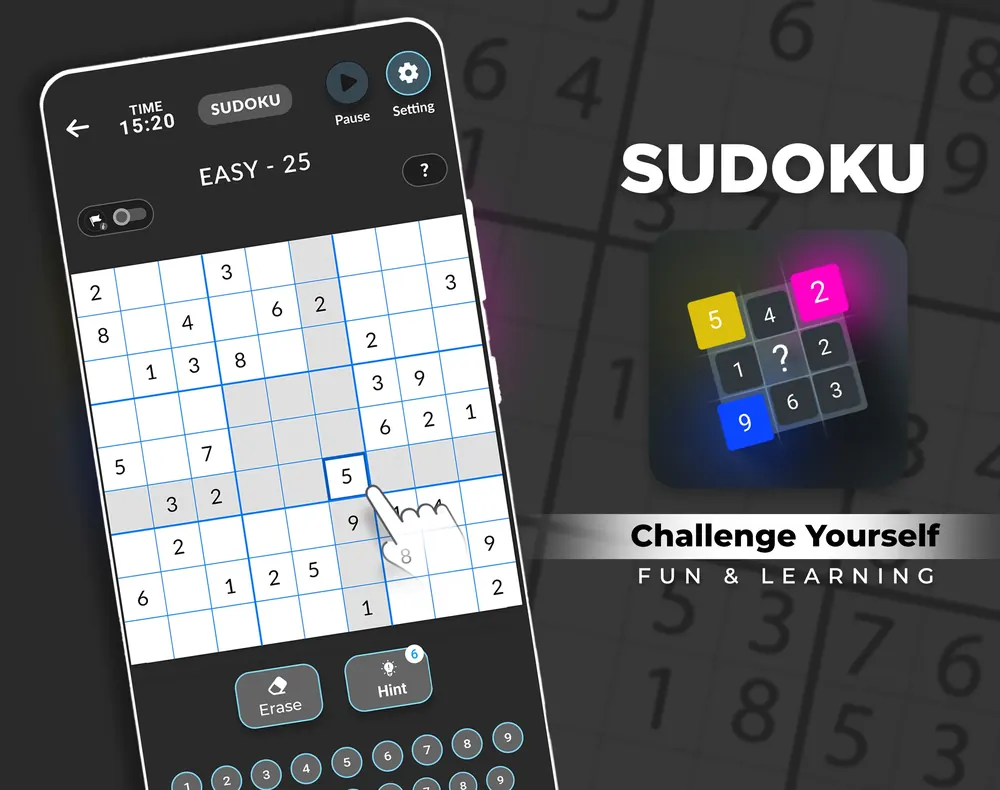 Sudoku Screenshot 3 - Smart Pencil Notes & Highlights
